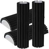 CebraBounze 4-Pack Garage Wall Protector, 14.9”x7.8” Self-Adhesive EVA Foam Bumpers, Black Car Door Edge Guards for Parking, Wall Columns, Poles, Car Door & Bumper Collision Protection