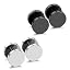 #M07. 9mm x 2 Pairs (Black + Steel)
