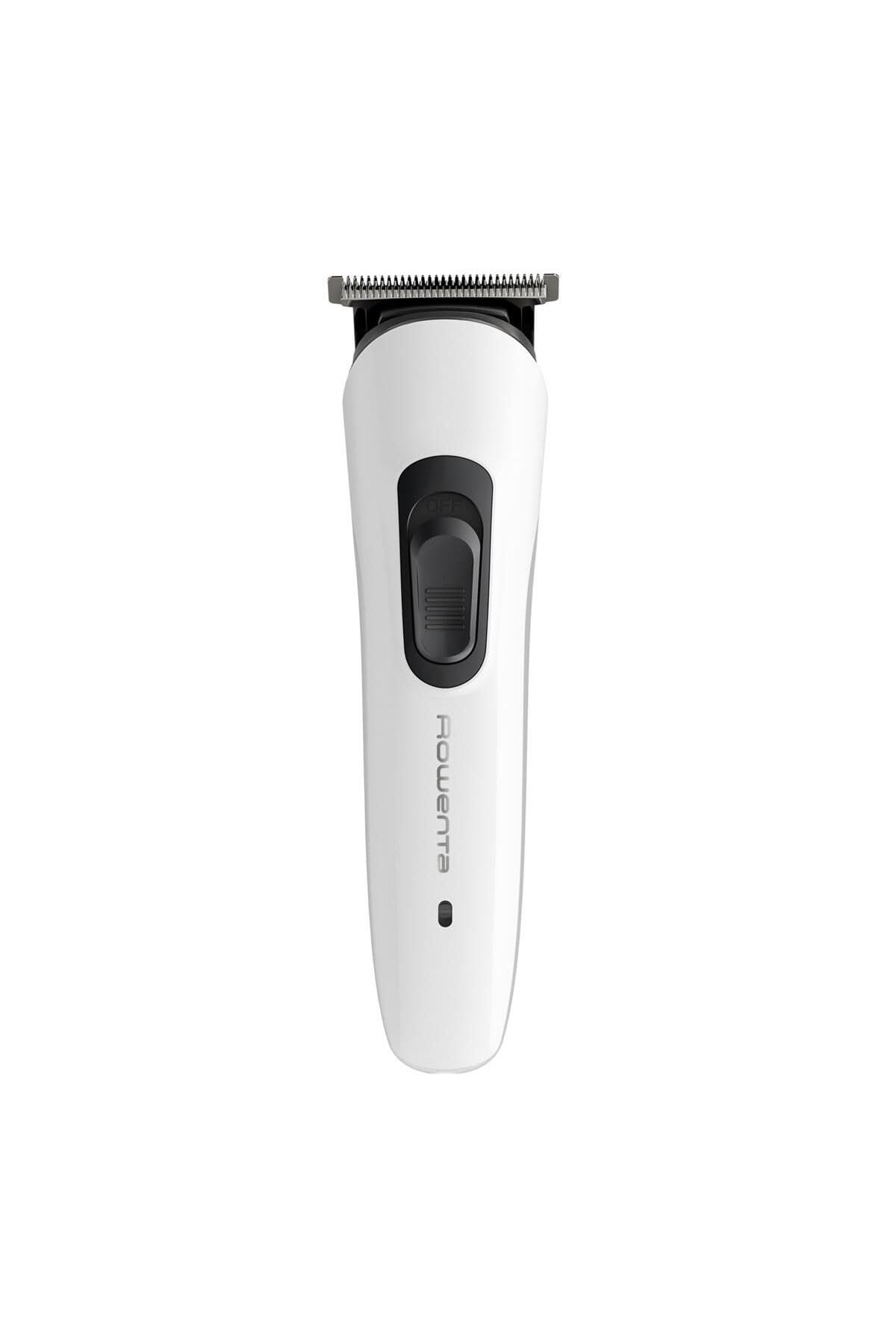 Rowenta Trim & Style 8 w 1, wielofunkcyjny trymer do brody dla mężczyzn, samoostrzące ostrza ze stali nierdzewnej, 6 stałych grzebieni, akcesoria do nosa i uszu, TN8934E0