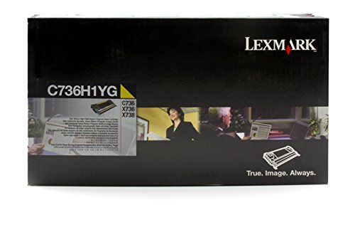 Cartouche de Toner Jaune Lexmark 0C736H1YG Original pour Imprimante X 736 DE
