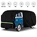 Federedevo Car Cover Waterproof All Weather Compatible with 1950-1992 VW Bus T1 T2 T3, Volkswagen Vanagon Full Car Cover with Door Zipper, Windproof Strap, Storage Bag