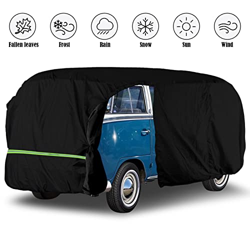 Federedevo Car Cover Waterproof All Weather Compatible with 1950-1992 VW Bus T1 T2 T3, Volkswagen Vanagon Full Car Cover with Door Zipper, Windproof Strap, Storage Bag by Federedevo - Image 8