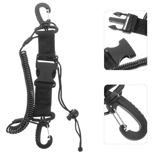 Correas de buceo con resorte anticaída extensible para proteger cámaras fotográficas submarinas 5