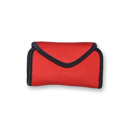 Optech USA Snappeez - Funda Horizontal para cámara de Fotos o teléfono móvil (Talla L), Color Rojo