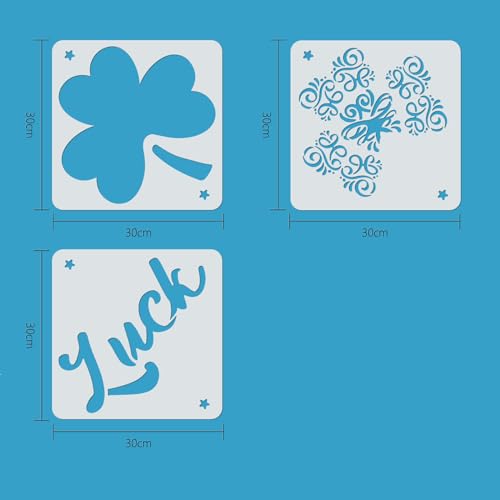 ORIGACH 3 Pcs Large Layered Saint Patrick's Day Stencils - Image 2