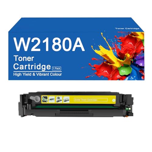 Toner jaune W2180A pour HP 3201dw : impression fluide et fiable au quotidien