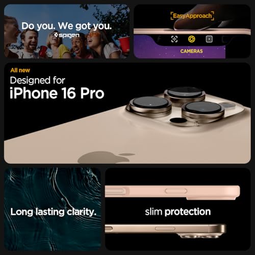 Image of Spigen for iPhone 16 Pro Case, Ultra Hybrid [No Magnet Ring][Anti-Yellowing] - Rose Titanium