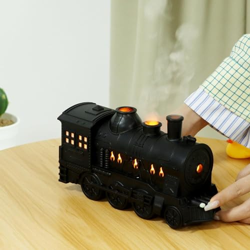 Image of Enakshi Retro Train Essential Oil Diffuser Humidifier AU 220V Plug 300ml for Bedroom|Home & Garden | Home Improvement | Heating, Cooling & Air | Humidifiers