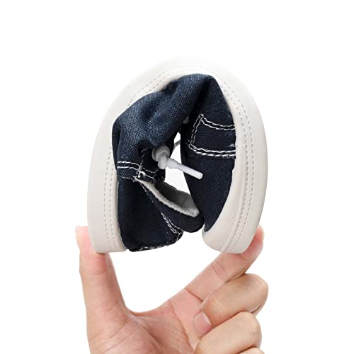 Image of FUNKYMONKEY Slip-On Canvas Sneakers for Women, Comfortable Lightweight Lace-Up Flat Casual Tennis Shoes Breathable Walking Shoes for Everyday Wear