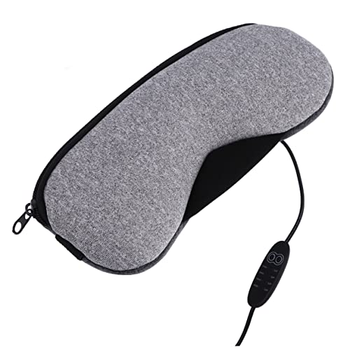 Baluue 1 Pc pestaña ojo seco gel refrescante para ojos ligero enfriamiento antifaz recargable antifaz USB antifaz para dormir con calor antifaz para dormir lienzo Grey