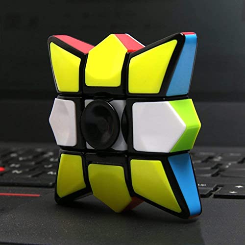 Star Spinner 2 en 1, 1x3x3 Cubo mágico de Velocidad para Adultos, Adolescentes y niños - portátil, Ligero, Juguete de Escritorio