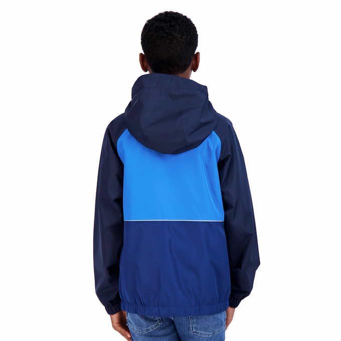 Pacific Trail Youth Waterproof Breathable Rain Jacket for Boys (US, Alpha, X-Small, Regular, XS-5/6, Blue)