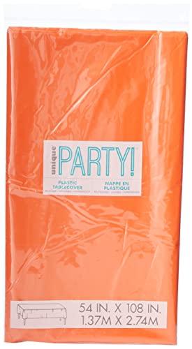 Unique Party 5097 - Nappe en Plastique Orange 2,74 m x 1,37 m