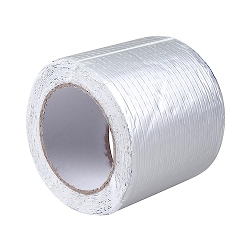 Homoyoyo Butyl Rubber Repair Tape Sealing for Roofs and Pipelines Silver Low Temperature Resistant Foil for Home Repairs