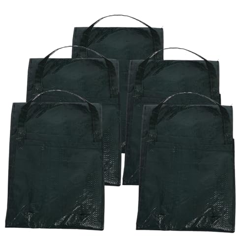 HIAKDOFT 5piezas Bolsas para Fresas De PE Jardinera Colgante para Verduras y Flores para Sembrar Fresas y Tomates Macetero Invertido para Jardinería