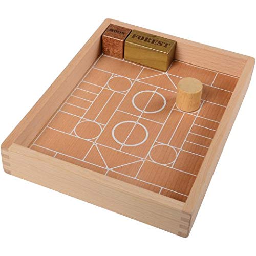 Cre8tive Minds Earth, Wind and Water Blocks 48 Piece Set with Wooden Storage Box and Cloth Bag