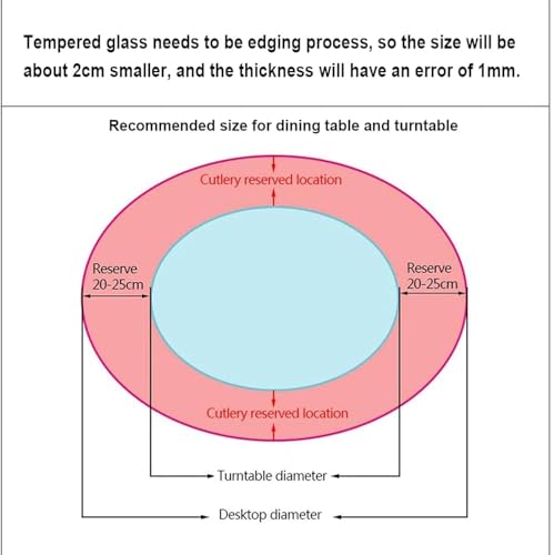 Plateau de service rotatif en verre pour éviter les chutes de plats - 3