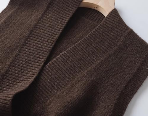 Mens V-Neck Knitted Sweater Vest Big And Tall Sleeveless Solid Loose Fit Sweater Tops Knitwear4