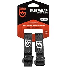 GEAR AID 34 Fast Wrap Keeps Gear Organized and Secure with Adjustable, Cinch-and-Stick Straps with D-Ring, 12 Length, Pair