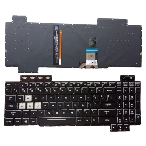 Clavier rétroéclairé compatible TUF Gaming FX505D finition White RGB