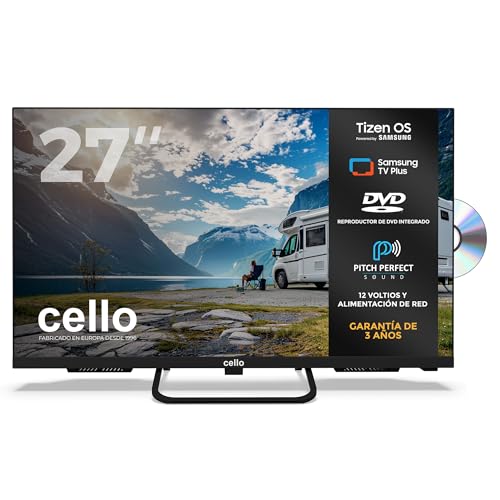 Cello Ctrav 27TZF TV/DVD Traveller 12V Smart LED sin Marco de 27