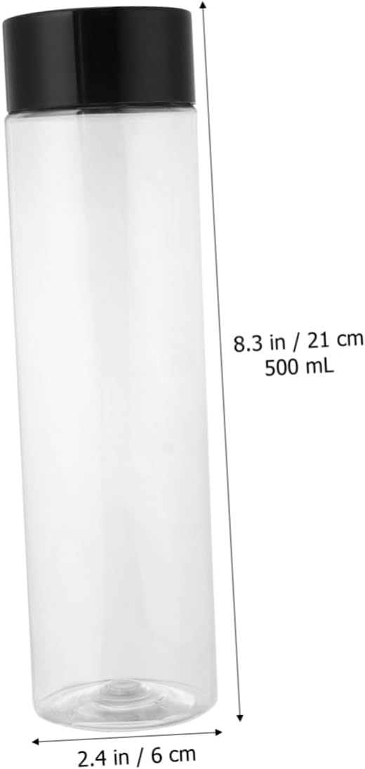12pcs Transparent Pet Beverage Bottles Disposable Juice Storage Containers for Water for Daily Use Food-grade Quality Comfortable Grip and Visibility