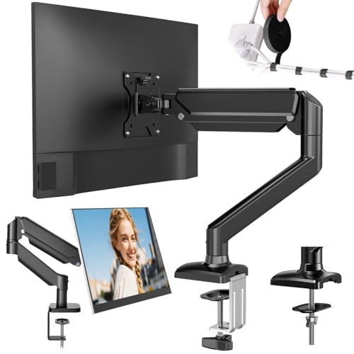 Opiniones de pantallas comprados en linea. 50 LEMONSEA Soporte para Monitor Apoyo 17 a 32 pulgadas Pantalla,Brazo para Monitor Resorte Neumatico,Base para Monitor Ajustable,Soporte Monitor Compatible Base VESA 75&100 mm Carga...
