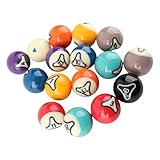 taille boule billard anglais Poids et équilibre précis : chaque boule, soigneusement pondérée et équilibrée, roule en douceur, améliorant la précision et le contrôle avec un écart minimal sur la table.