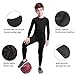 HovSiyla Youth Boys' Compression Leggings Athletic Shirt Tights Top Base Layer Set Sports Youth for Kids Black M
