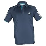 adidas Kids Boy's Club Polo (Little Kids/Big Kids) Mineral Blue/Shock Green MD (10-12 Big Kids)