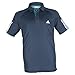 adidas Kids Boy's Club Polo (Little Kids/Big Kids) Mineral Blue/Shock Green MD (10-12 Big Kids)