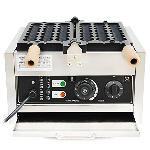 Bubble Waffeleisen Belgische Waffel Maker 1500W, Einstellbare...