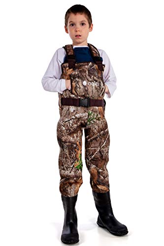 Vadeadores de pesca de neopreno OAKI impermeable niños botas agua 2T