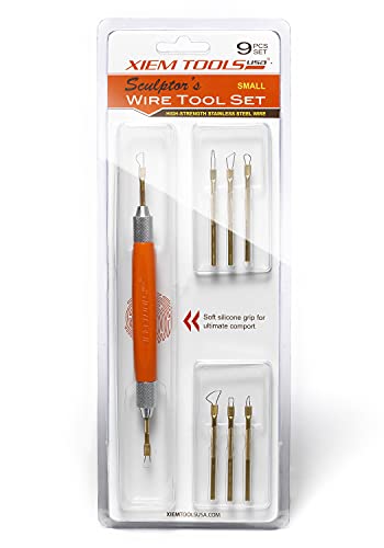 Xiem Tools Sculptors Wire Tool Set for Pottery and Ceramics (Small)