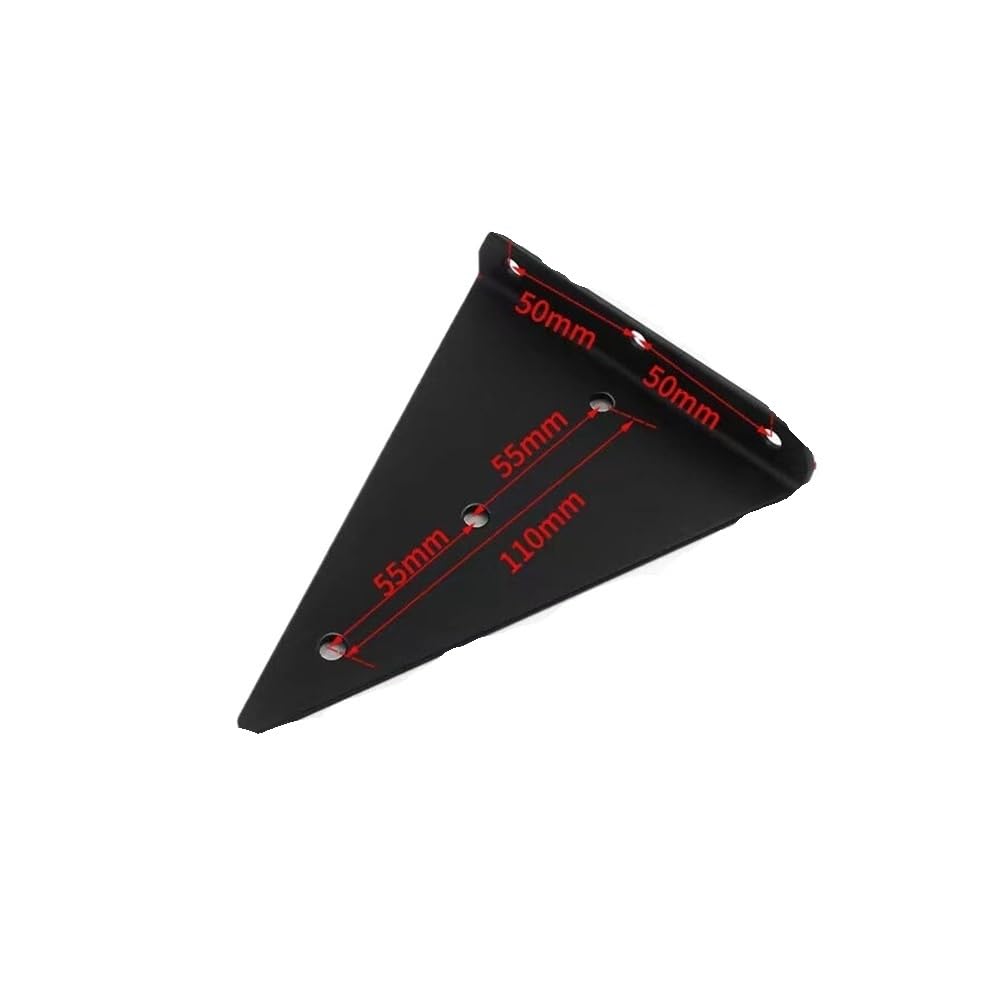 Sunrrafck Black 17Cm 1Pcs Invisible Bracket Wall Shelf One-Word Partition Support Frame Fixed Triangle Right-Angle Load-Bearing Rack(Black 17Cm)