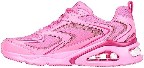 Skechers Women's TRES-AIR UNO-GLIMM-AIRY Sneaker, 6.5 Pink | Image 7
