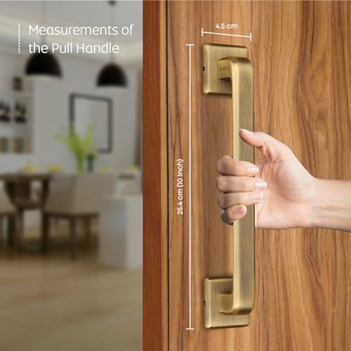 Image of LAPO Cool Door Handles for Main Door | Main Door Handle | Door Handle | Zinc Alloy(10 Inches- Pack of 1) Antique Finish