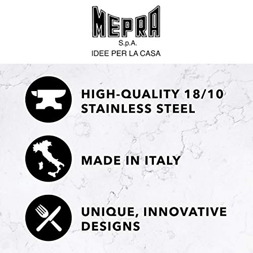 Mepra Set Posate 24 Pezzi Fantasia Flatware, Servizio Posate Acciaio Inox 18/10 Made in Italy, Design Moderno Elegante, Forchette Cucchiai Coltelli per Tavola e Cucchiaini da Caffè - immagine 4