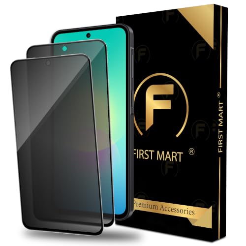 Image of FIRST MART Privacy Tempered Glass for Samsung Galaxy A27, 2 Pack | Anti-Spy 9H Screen Protector, Edge-to-Edge, Case-Friendly, Scratch Resistant, Bubble-Free