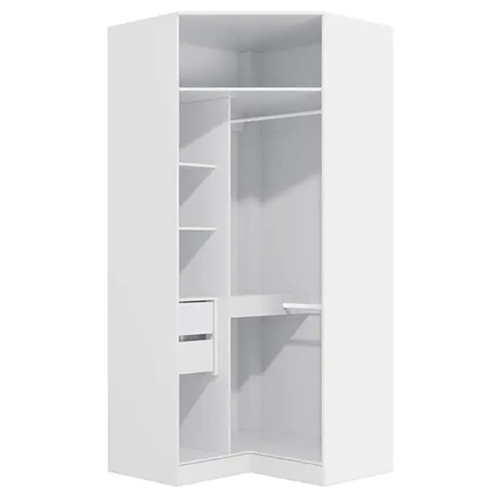 Befara Vestidor Rinconero Txokoa, Blanco, 105 x 56 x 230 cm, Vestidor esquinero Blanco de 105 x 56 x 230 cm