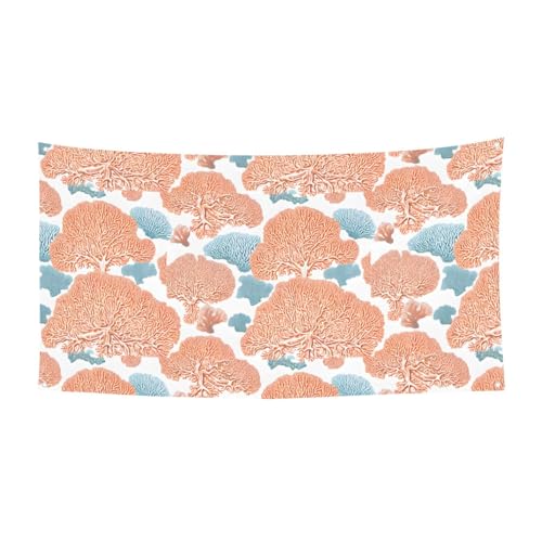 MINDBBDFJ Coral Reef Print Banners And Signs For Outdoor/Indoor,Personalized Banner Customizable Parties Halloween Banner (180x90cm)