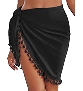 AI'MAGE Sarong Wraps for Women Swimsuit Coverups Beach Bathing Suit Cover Up Tassels Bikini Short...