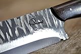 DELLINGER Ręcznie wykonany nóż szefa kuchni D2 Snake Chopper – nóż kuchenny, nóż szefa, nóż do mięsa i uniwersalny nóż z drewna i ostrze 240 mm