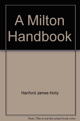 A Milton Handbook-4th Edition B000KE660Y Book Cover