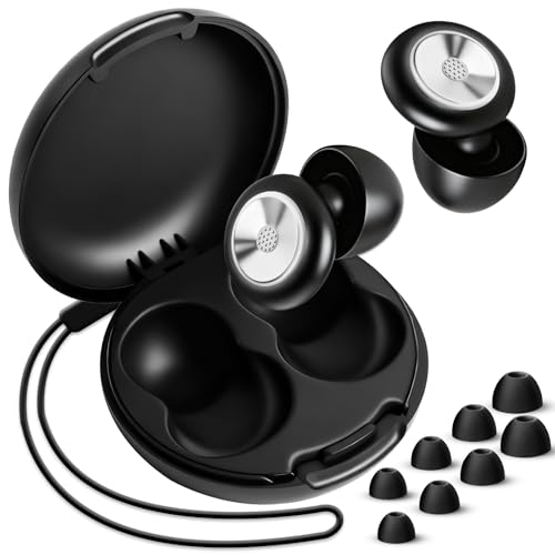 elzle Tappi Orecchie Dormire,Antirumore Quiet Silicone Auricolari,Riutilizzabili,45dB Riduzione del Rumore,per