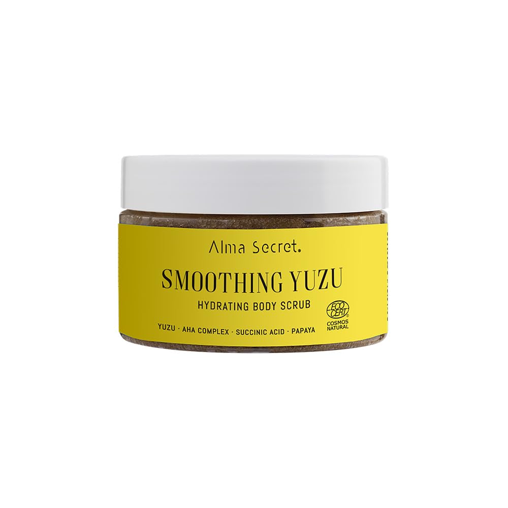 Exfoliante Corporal Yuzu con Aha, Body Scrub con Enzimas de Papaya y Ácido Succínico, Body Scrub Exfoliante Corporal para Todo Tipo de Pieles, ECOCERT COSMOS NATURAL (250 ml)