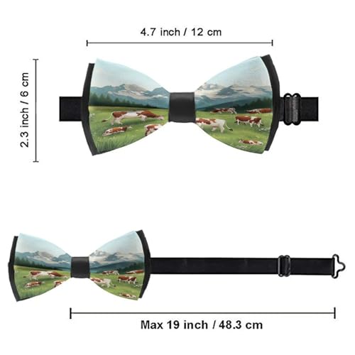 Supdreamc Men's Fashion Bow Tie - Adjustable Length for Tuxedo & Formal Events2