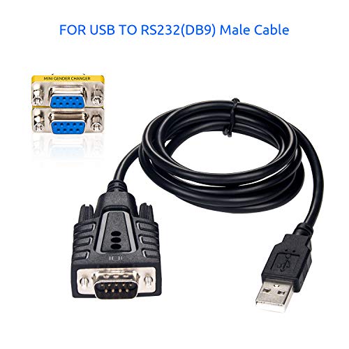 Linkstable Drivergenius Rd232F2F Db9 Serial Rs232 Com Gender Changer - For Usb To Rs232 Serial Cable Adapter (Female/Female) #TOP3