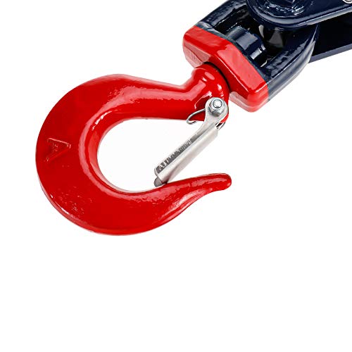 Btshub 2 Ton Snatch Block With Swivel Hook And Latch, 3" Sheave 3/8" Wire Rope, Single Sheave, Wrecker Roll Back Recovery Tow Trucks #TOP5