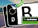 Produktbild rednow 2 Stück Nummernschild Kennzeichen Aufkleber EU Feld in Schwarz überkleben